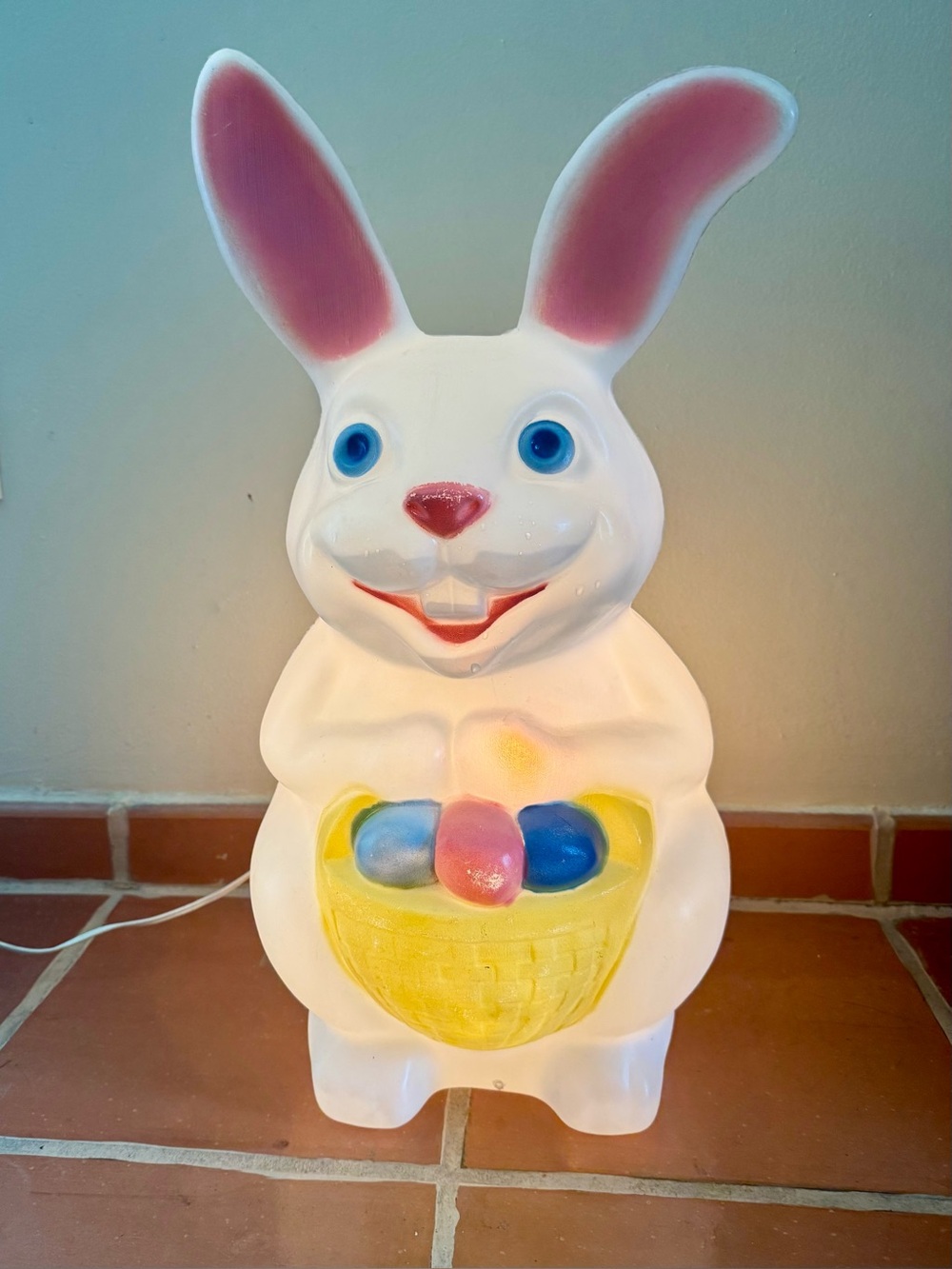 Vintage Empire Easter Bunny Light Up Blow Mold
